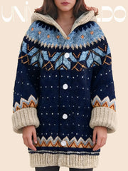 ⛄【S-5XL】✨Ново елегантно ретро яке с качулка за есен и зима