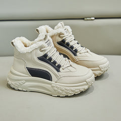 Нови зимни обувки с мека подметка и дебела кадифена подметка. Високи обувки за ежедневно носене.