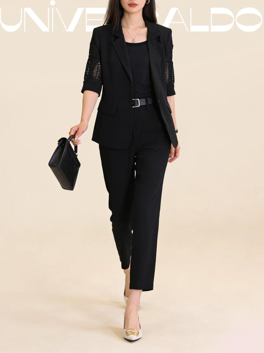 🏆【Яке + Топ + Панталон】Пролетно-летен нов моден ежедневен комплект от три части за 2025 г.