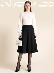 Есенна-зимна полу-рокля от гъста вълна