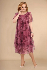 Нова рокля от шифон с щампа