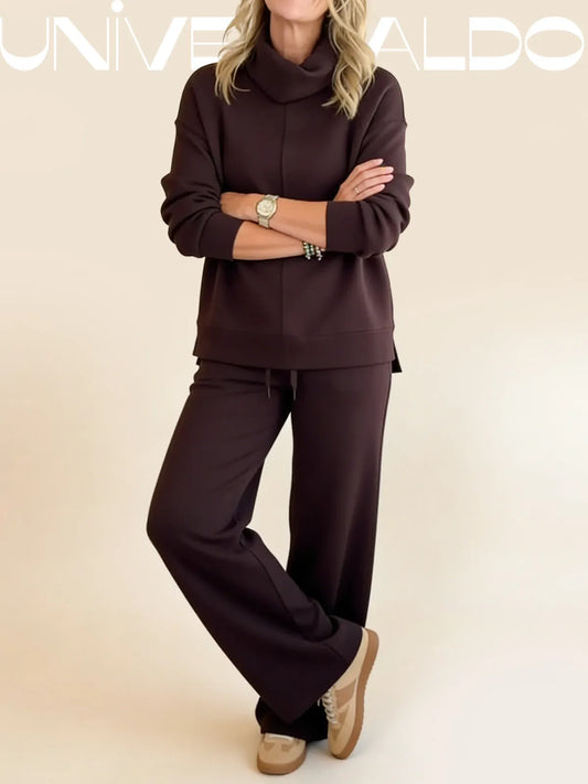 🔥🐏【✨Наполовина цена за ограничен период от време】Дамски комплект за ежедневно носене(cуитър + панталони)