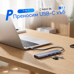 π₯γΠΠ³ΡΠ°Π½ΠΈΡΠ΅Π½ΠΎ Π²ΡΠ΅ΠΌΠ΅: 50% Π½Π°ΠΌΠ°Π»Π΅Π½ΠΈΠ΅!γππ»ΠΡΠ΅Π½ΠΎΡΠΈΠΌ USB-C Ρ
ΡΠ± 5 Π² 1 Ρ 4K HDMI ΠΈΠ·Ρ
ΠΎΠ΄