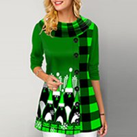 Памучна Тениска с Принт за Всекидневно Носене