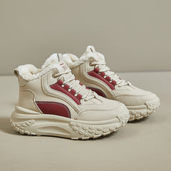 Нови зимни обувки с мека подметка и дебела кадифена подметка. Високи обувки за ежедневно носене.