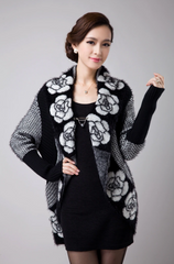 Есенна/зимна мода Нови постъпления Плетен пуловер с дебели нишки Кардиган с крилати ръкави