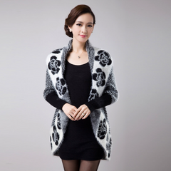 Есенна/зимна мода Нови постъпления Плетен пуловер с дебели нишки Кардиган с крилати ръкави