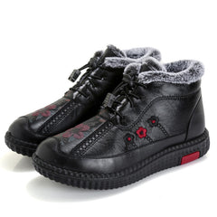 🔥🔥Ръчно изработени италиански дамски боти до глезена от естествена кожа, неплъзгащи се