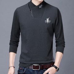 Мъжка Двойна Вълнена Топла Блуза