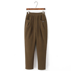 【най-продавани】Нов стил дамски панталон от кадифе