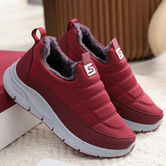 ✨👟【50% ОТСТЪПКА】Водоустойчиви, неплъзгащи се, удебелени памучни обувки, обувки за сняг, обувки за сняг