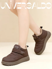 Зимни Ботуши с Подплата Дебела Подметка и Анти-Прихлъзгащо Покритие Без Връзки