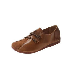 💕🎀【50% ОТСТЪПКА】Супер удобни дамски ежедневни обувки с мека подметка, неплъзгащи се, от кожа, с меки стелки