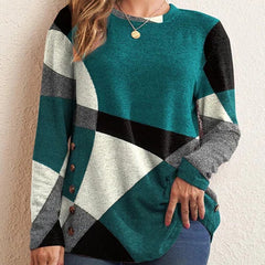 Дамска висококачествена тениска с дълъг ръкав и щампа