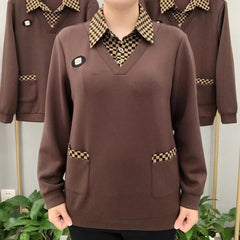 【50% ОТСТЪПКА】горещи продажби 💥 Двукомпонентна риза с имитация на тартан