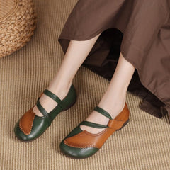 🔥【50% ОТСТЪПКА】Ново постъпление: Популярни кожени обувки с мека подметка и велкро в свежи цветове