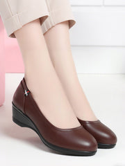 Обувки С Среден Ток, Плоски, Против Хлъзгане, Меки