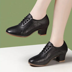 Нови дамски обувки на висок ток от естествена кожа