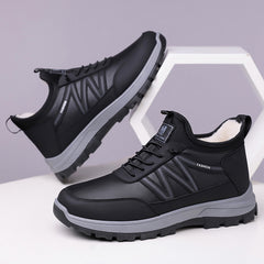 👞 Зимни Мъжки Високи Памучни Обувки за Отдих на Открито с Топла Подплата