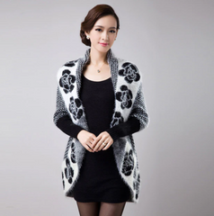 Есенна/зимна мода Нови постъпления Плетен пуловер с дебели нишки Кардиган с крилати ръкави