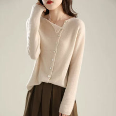 💕🎀🎉【50% ОТСТЪПКА】【40-80 кг】Модерно и елегантно дамско кашмирено плетено ежедневно яке