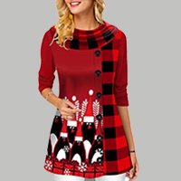 Памучна Тениска с Принт за Всекидневно Носене