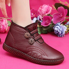 🔥【горещи продажби】Дамски зимни дебели кадифени топли къси ботуши