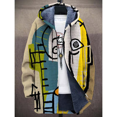 【S-4XL】Мъжко ежедневно топло есенно-зимно яке от дебела вълна и кадифе за по-големи размери