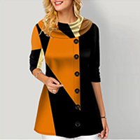 Памучна Тениска с Принт за Всекидневно Носене