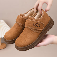 Ниски, топли поларени снежни ботуши с велкро ленти