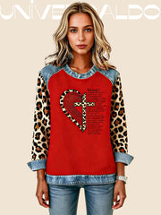 Суитшърт с Валентинков Принт "Сърца"