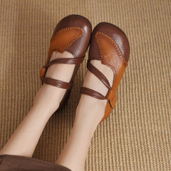 🔥【50% ОТСТЪПКА】Ново постъпление: Популярни кожени обувки с мека подметка и велкро в свежи цветове