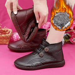 🔥【горещи продажби】Дамски зимни дебели кадифени топли къси ботуши