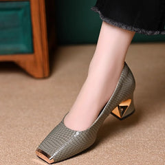 ✨🔥【горещи продажби】 Нови обувки с дебел ток – френски стил, идеалният избор за ежедневно носене