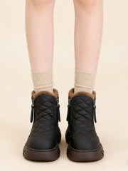 Зимни Ботуши с Подплата, Странична Молния и Дебела Подметка