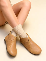 Топли Памучни Обувки с Кръгли Носове и Без Връзки