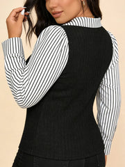 Модерна Псевдо-Двуделна Блуза за Жени