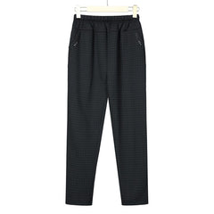 【най-продавани】Дами на средна възраст и възрастни есен и зима с дебел ластик на талията плюс кадифени панталони