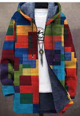 【S-4XL】Мъжко ежедневно топло есенно-зимно яке от дебела вълна и кадифе за по-големи размери