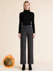 Топли Кашмирени Панталони с Широк Крой до Глезен