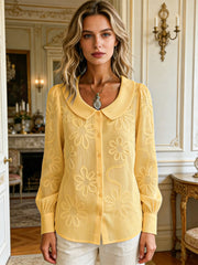 Френска Винтидж Риза С Бродирана Дантела