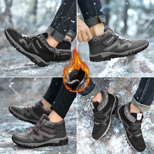 🔥 【горещи продажби】Зимни ботуши с подплата от флис, противоплъзгащи и термоизолиращи