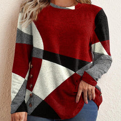 Дамска висококачествена тениска с дълъг ръкав и щампа