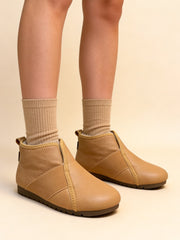 Топли Памучни Обувки с Кръгли Носове и Без Връзки