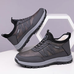 👞 Зимни Мъжки Високи Памучни Обувки за Отдих на Открито с Топла Подплата