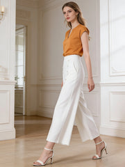 Панталони с Висока Талия и Широк Крой