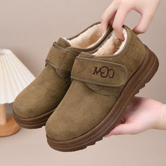 Ниски, топли поларени снежни ботуши с велкро ленти