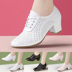 Нови дамски обувки на висок ток от естествена кожа