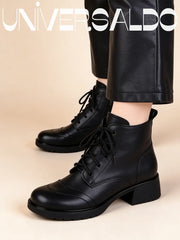 Мартинси от Мека Кожа с Широк Ток