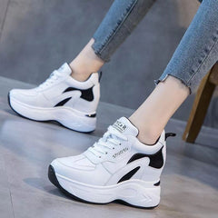 👟Дамски спортни ежедневни обувки на платформа със скрити клиновидни токчета